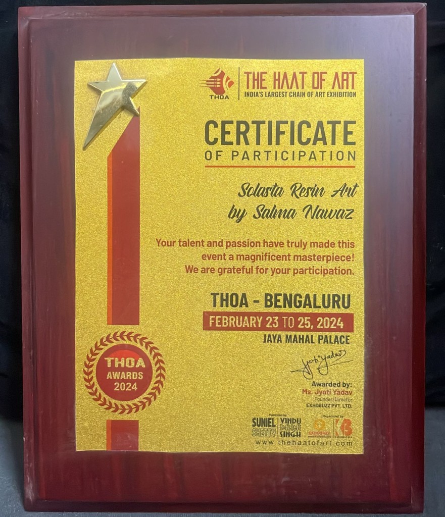 The Haat of Art — Certificate of Participation, Bengaluru 2024