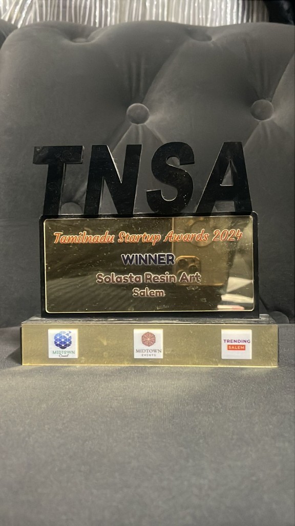 Tamilnadu Startup Awards 2024 — Solasta Resin Art winner