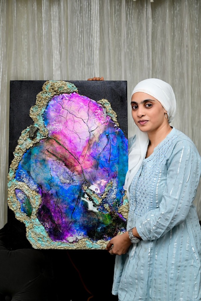 Geode Resin Wall Art — Solasta Resin Art