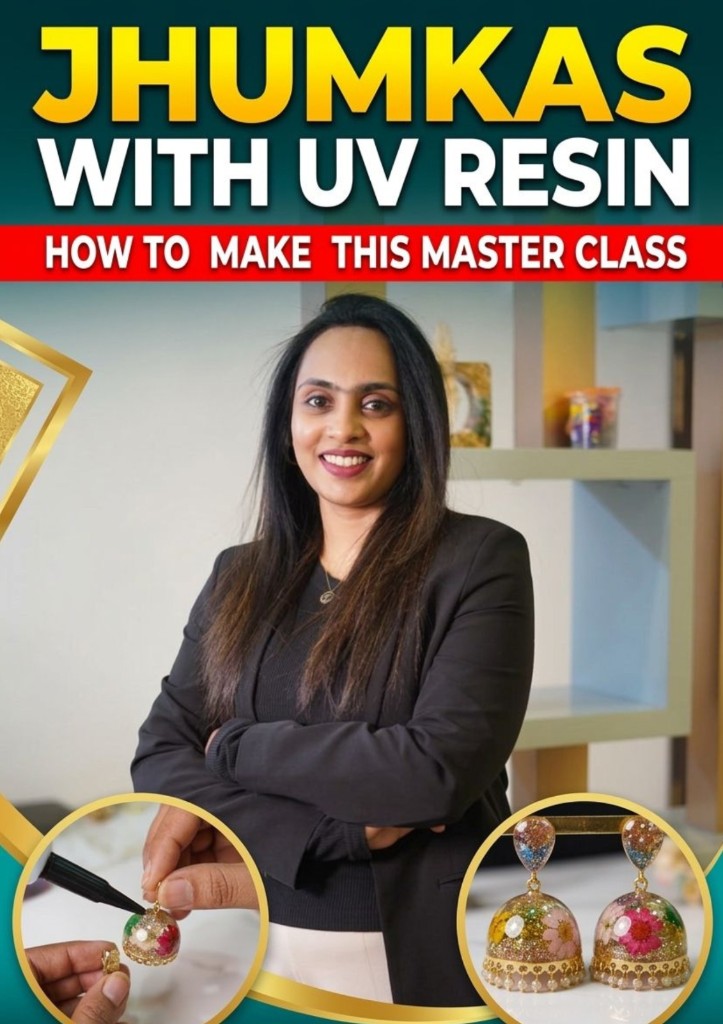 Jhumkas with UV Resin Masterclass Course