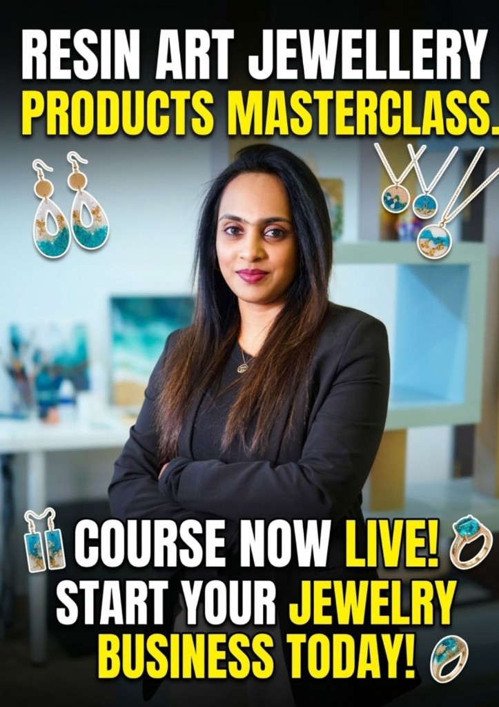 Resin Art Jewellery Products Masterclass Course